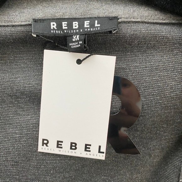 Collared Heather Gray Long Sleeve 3X Cardigan New - Picture 6 of 8